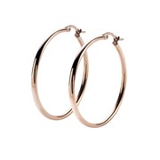 Boucles d'oreilles Hoop rose (M) 2