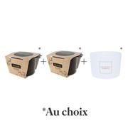 Lot de 2 recharges + 1 verre au choix